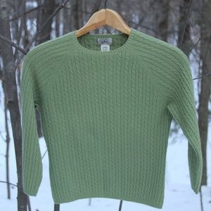 Cabled sweater - 50% cashmere/45% cotton/5% wool
